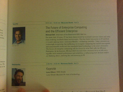 Absolutely NO mention of salesforce.com in Oracle #oow09 schedule! WOW!