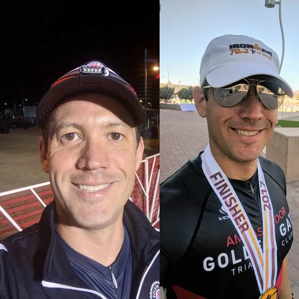 Before and after IMAZ 70.3