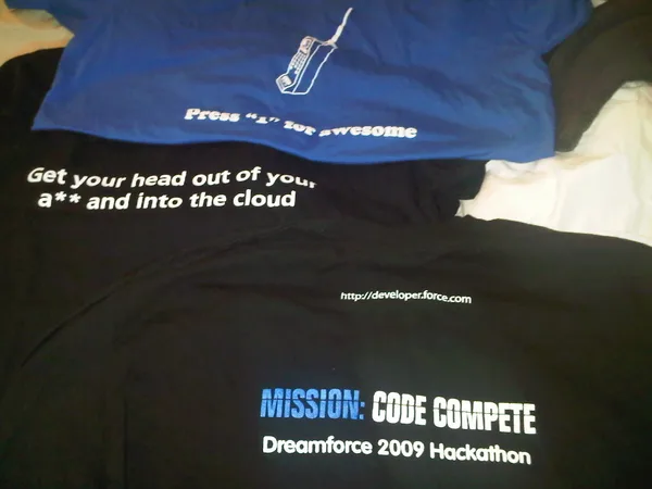Hackathon outfits. Get ready for @salesforceio!