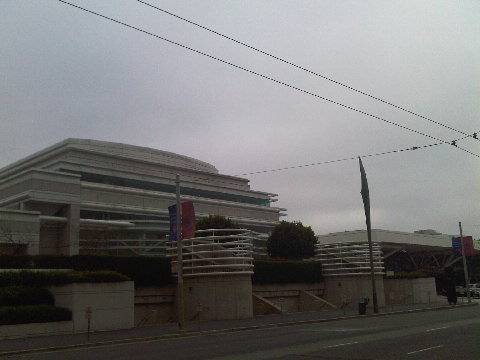 Moscone- site of #df09... and the famous fog. Or is it just cloudy