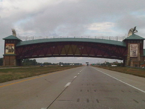 Must be the only monument to incorporate a highway. Ah, Nebraska.
