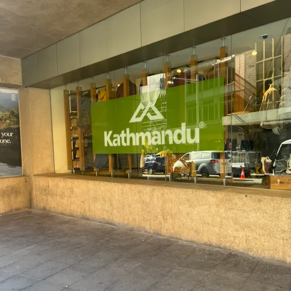 One intersection, four "mountaineering" stores