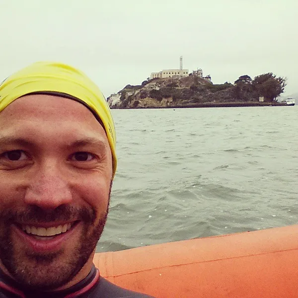 Preparing to jump in and escape Alcatraz!