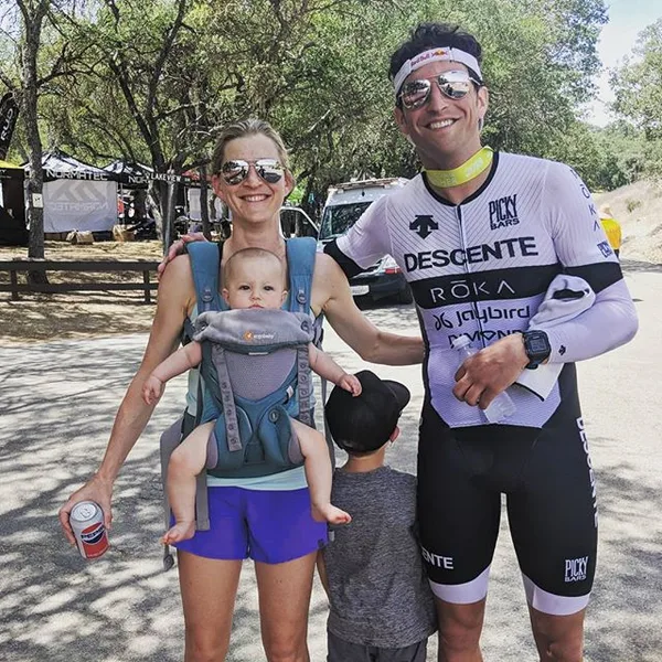Ran into @jessemthomas after his hard-fought Wildflower race and then @fleshmanflyer and superadvanced