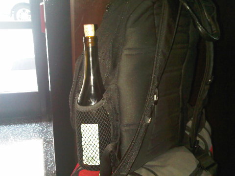 Repurposing the water-bottle holder. Improving, even.