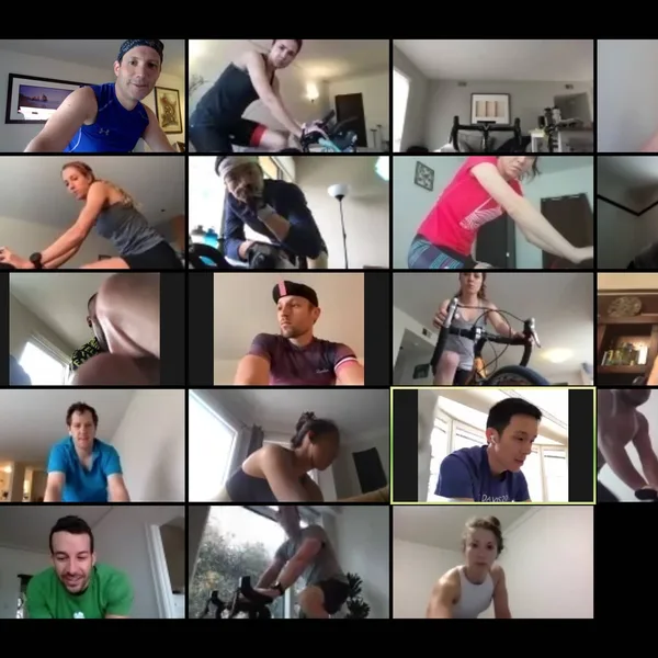 Rode 100 miles today. On my trainer. In my living room.