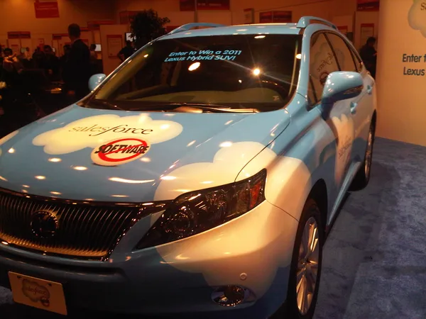 Salesforce giveaway goes green with a blue car