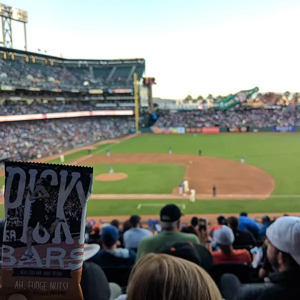 Watching the @cubs and eating @pickybars - it's a good life