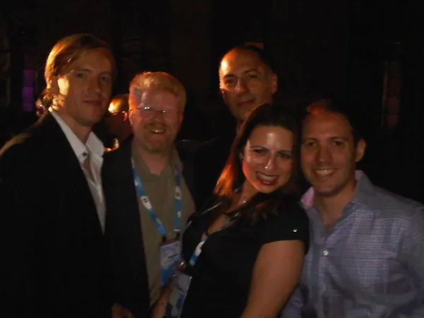 With some tweeps at the @appirio party! #df09