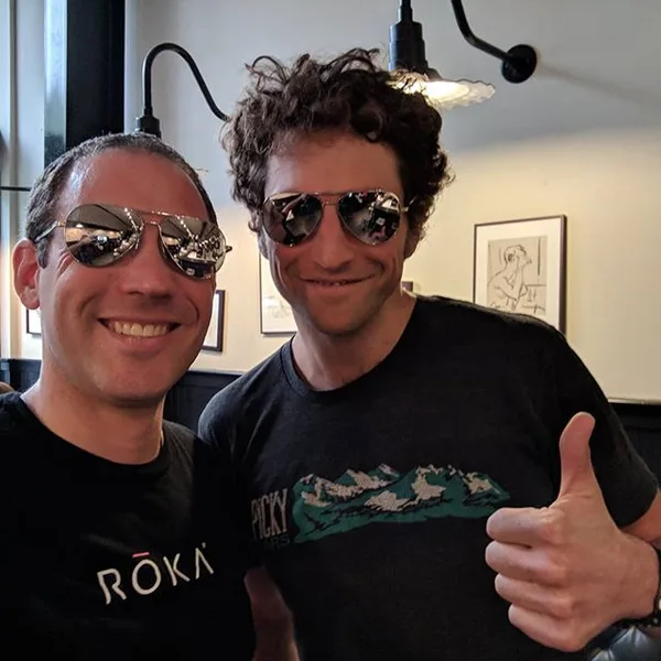 You guys! It finally happened! Great time hanging with Jesse Thomas. #pickybars #roka #triathlon
