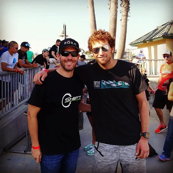 You guys! You guys! I met Jesse Thomas! (I'm a little triathlon starstruck.)
